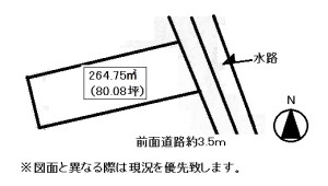 庵治町土地概略図