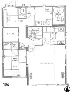 三木町下高岡1階間取