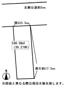 昭和町土地概略図