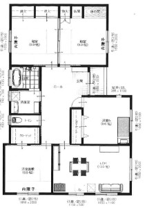 松縄町中古戸建間取